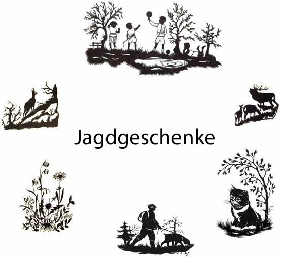 Jagd Geschenke
 jagdgeschenke online shop scherenschnittkunst