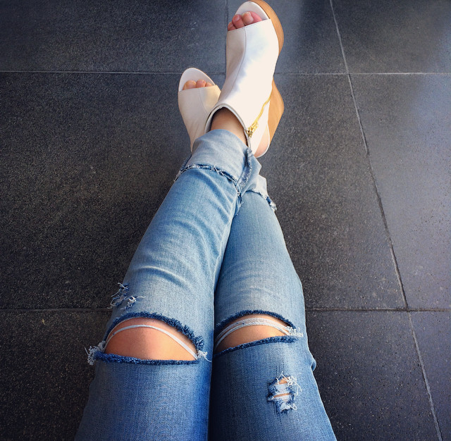 Jeans Used Look Diy
 DIY Ripped Jeans