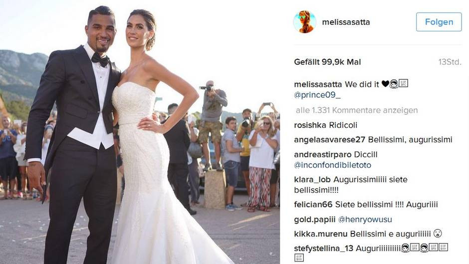Jerome Boateng Hochzeit
 Kevin Prince Boateng Heimliche Hochzeit mit Melissa Satta