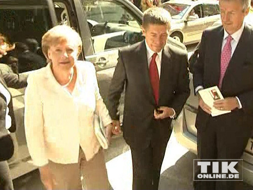 Joachim Sauer Hochzeit
 Bundeskanzlerin Angela Merkel kam zusammen mit Mann