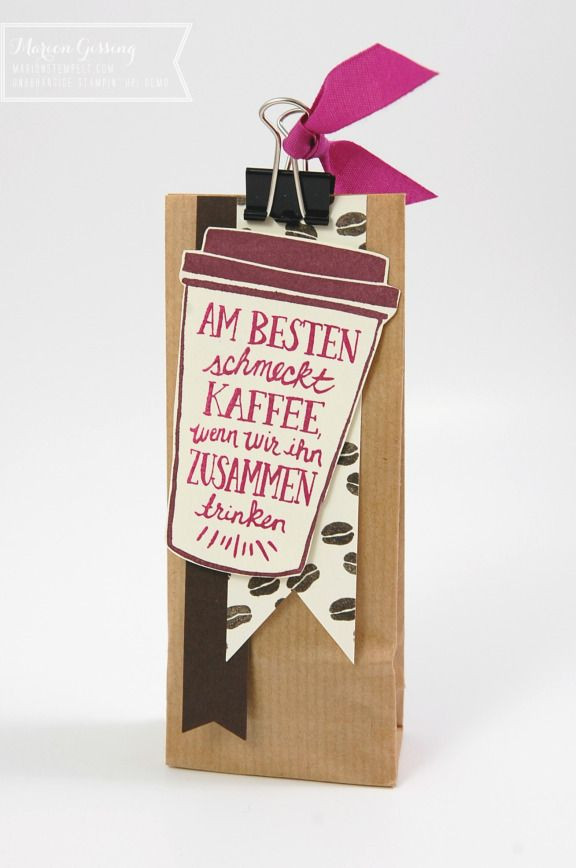 Kaffee Geschenke
 MARIONSTEMPELT Stampin up Workshops Stempelpartys
