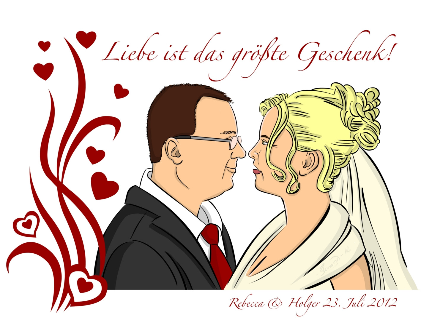 Karikatur Hochzeit
 BONORIX Karikaturen ics & Illustrationen