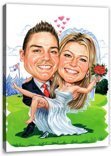 Karikatur Hochzeit
 Deine Karikatur auf Leinwand inkl Keilrahmen hier kaufen