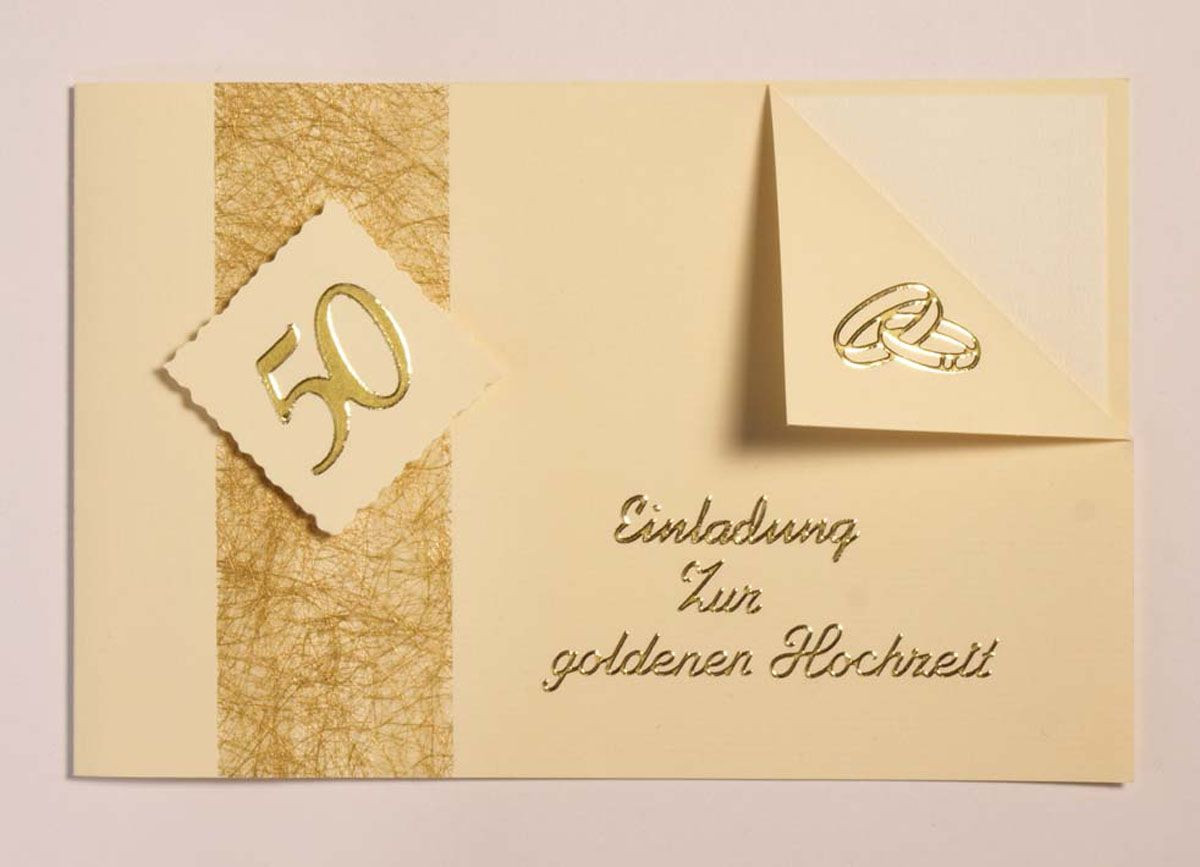 Karte Hochzeit Text
 Einladungskarten Zur Goldenen Hochzeit Texte