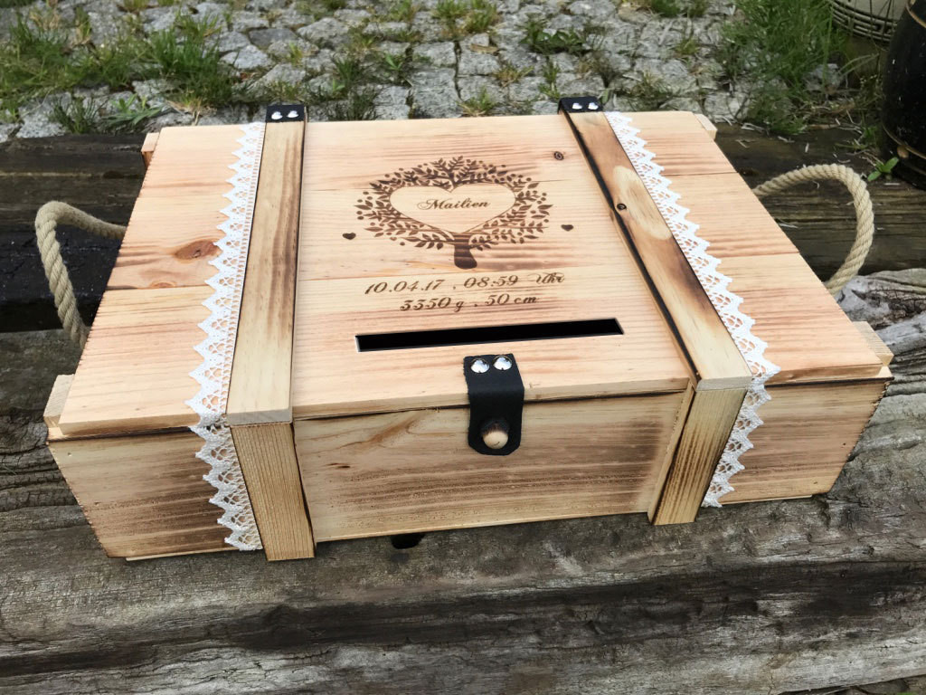 Kartenbox Hochzeit
 Kartenbox Hochzeit Hochzeitskiste für Karten Hochzeitsbox