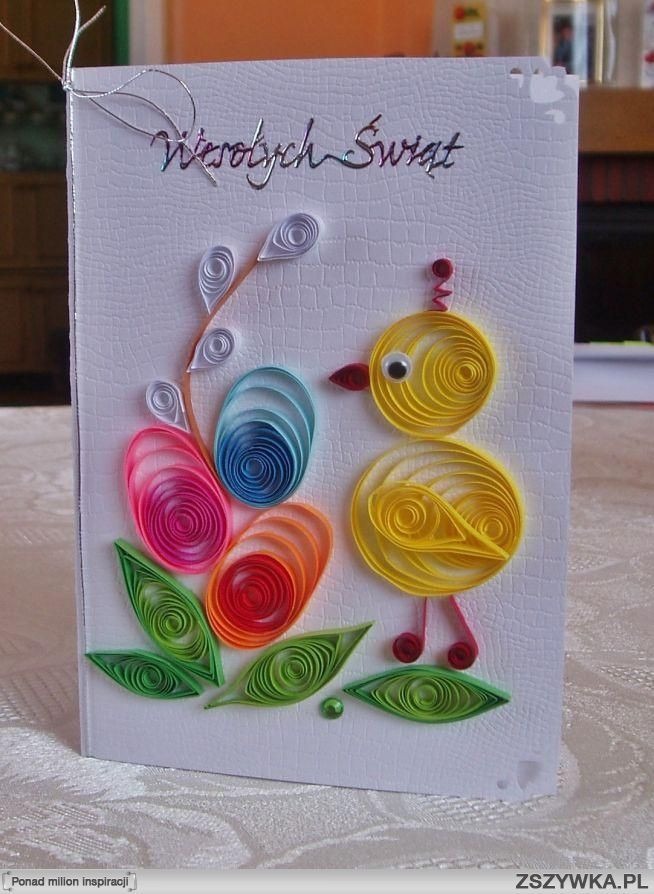 Kartki Wielkanocne Diy
 quilling kartki wielkanocne Szukaj w Google