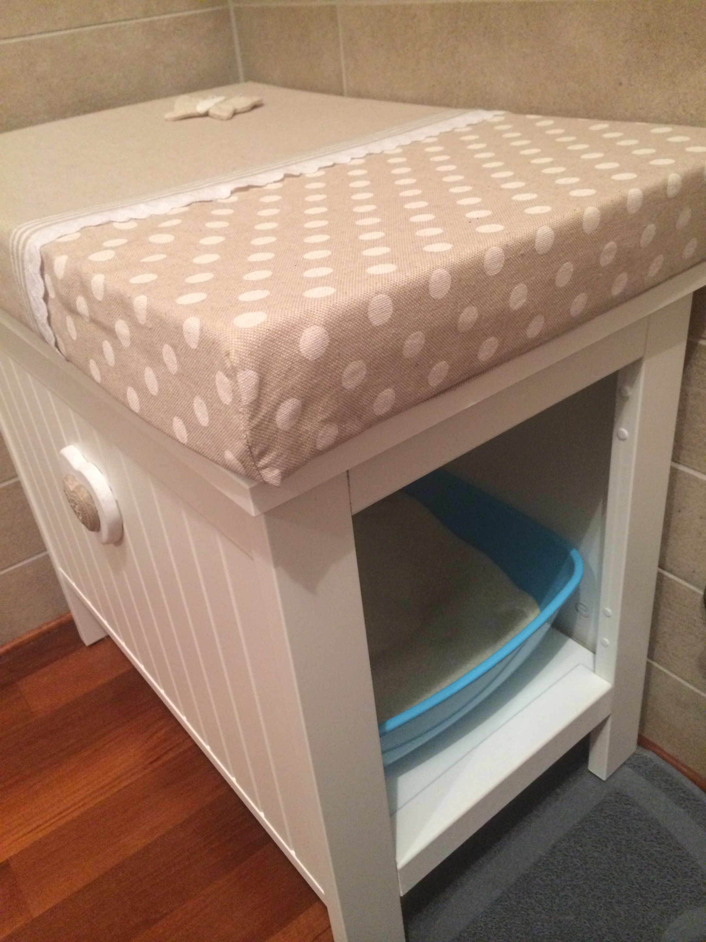 Katzenklo Diy
 Lettiera per gatto litter box Ikea Silveran modificata