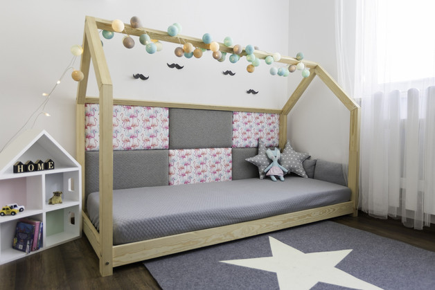 Kinder Betten
 Kinderbetten Kinderbett Hausbett 80x180 cm ein