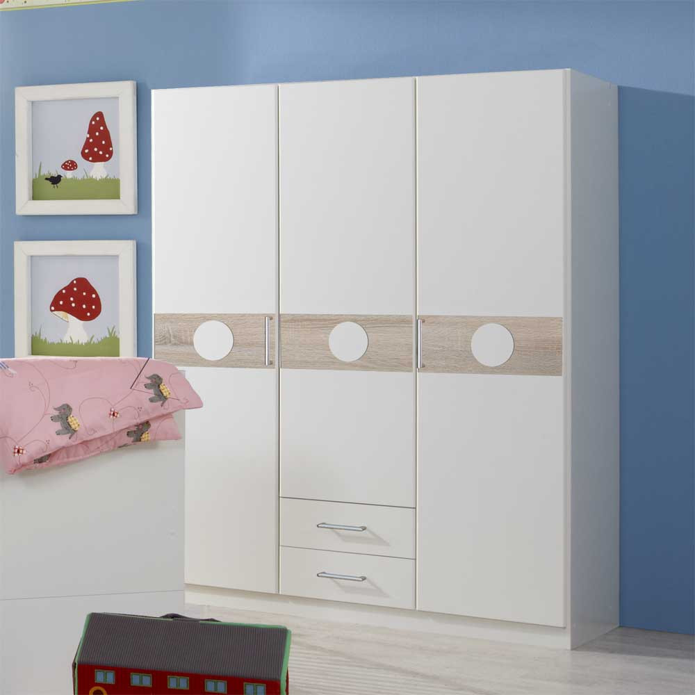 Kinder Kleiderschrank
 Kinder Kleiderschrank Iliana in Weiß Eiche