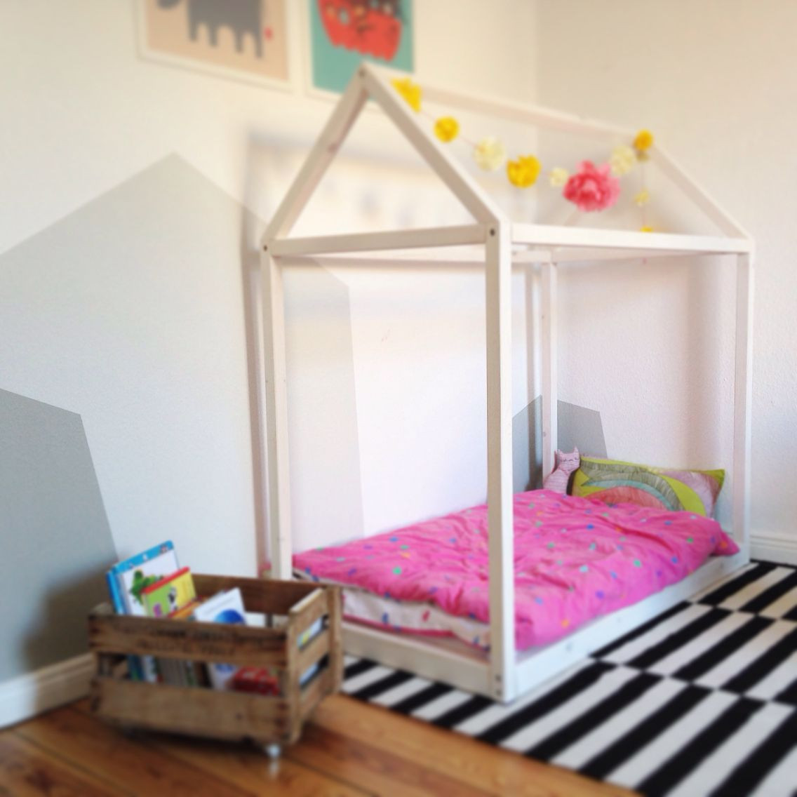 Kinderbett Diy
 DIY Kinderzimmer Haus Kinderbett Holz