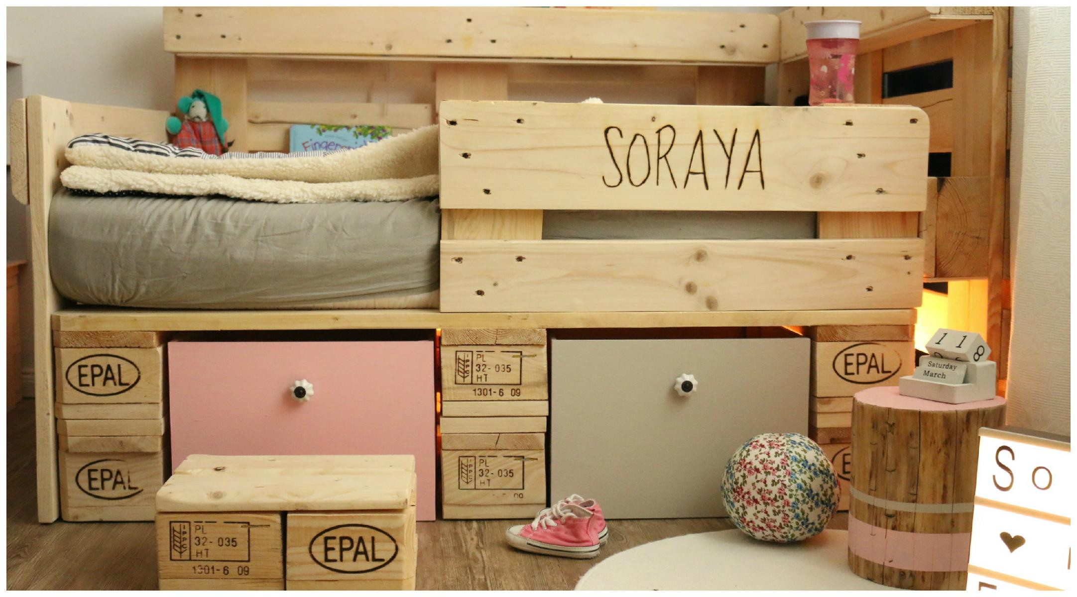 Kinderbett Diy
 Kinderbett aus Europaletten Palettenmöbel DIY von Saris