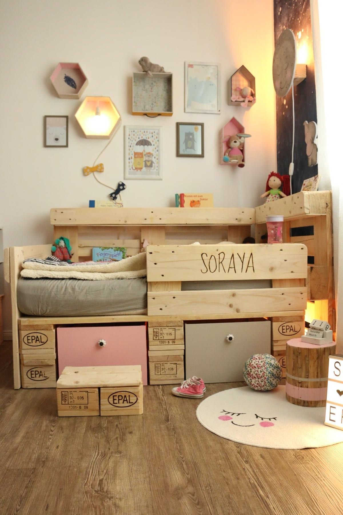 Kinderbett Diy
 Palettenbett für Kinder Kinderbett aus Europaletten