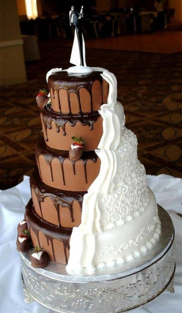 Kinderschokolade Hochzeitstorte
 ausgefallene torten schokolade hochzeitstorte