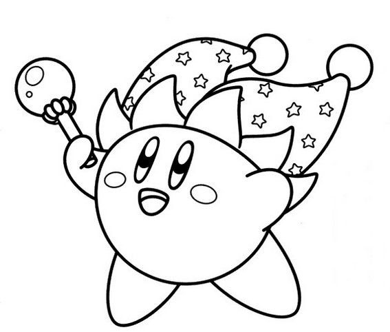 Kirby Ausmalbilder
 Jester Kirby Coloring Page