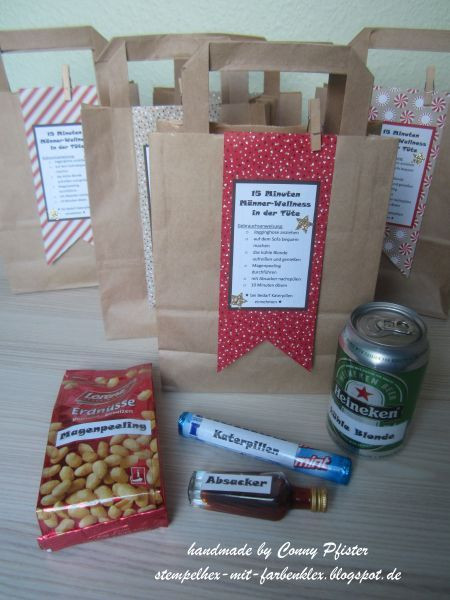 Kleine Geschenke Für Mitarbeiter
 Stempelhex mit Farbenklex Männer Wellness weihnachtlich