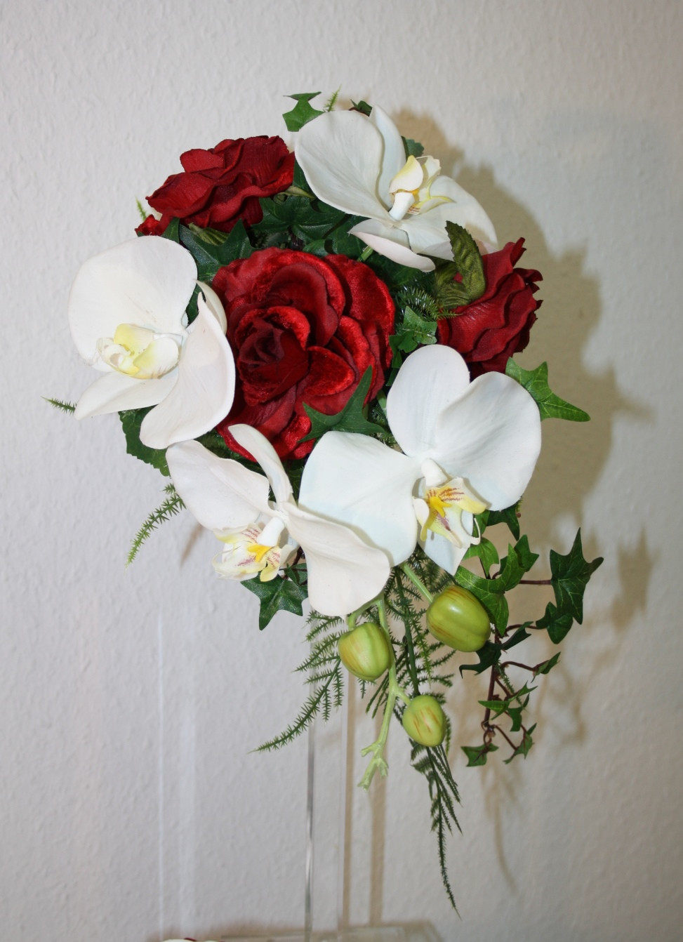Kleiner Brautstrauß
 kleiner Orchideenstrauß mit Rosen Brautstrauss