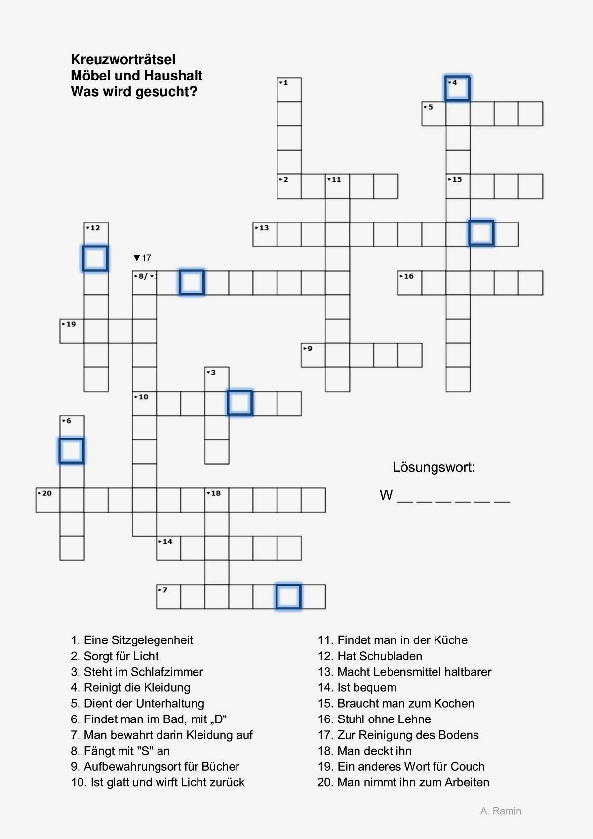 Kleines Regal Kreuzworträtsel
 Mobel Regale Kreuzwortratsel