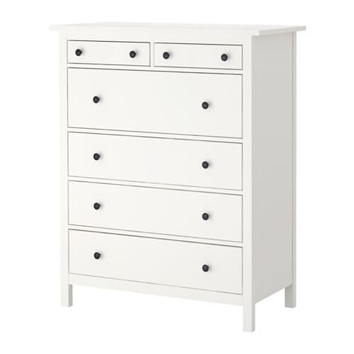 Kommode Ikea
 HEMNES Kommode mit 6 Schubladen weiß IKEA