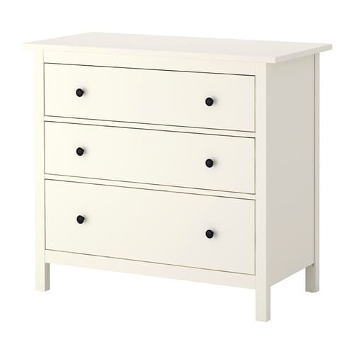 Kommode Weiß Ikea
 HEMNES Kommode mit 3 Schubladen weiß IKEA