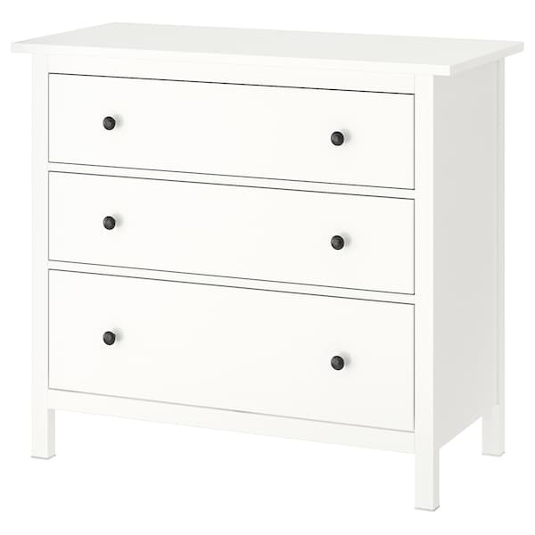 Kommode Weiß Ikea
 HEMNES Kommode mit 3 Schubladen weiß IKEA