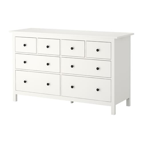 Kommode Weiß Ikea
 HEMNES Kommode mit 8 Schubladen weiß IKEA