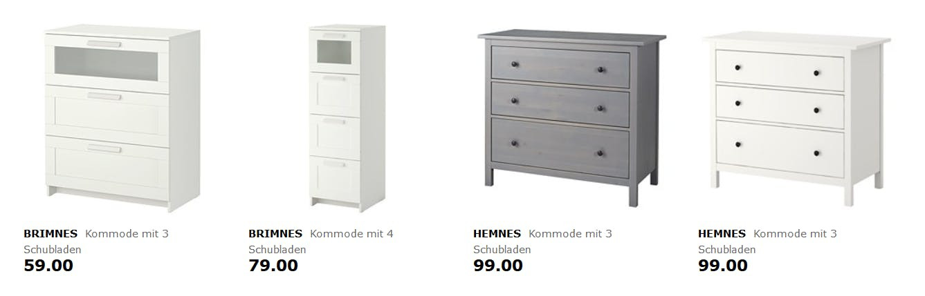 Kommoden Ikea
 IKEA Family 5€ Geschenkkarte pro Schublade beim Kauf