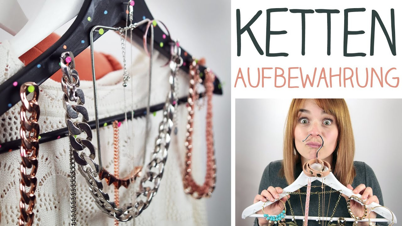 Kopfhörer Aufbewahrung Diy
 DIY Ketten Aufbewahrung aus Haushaltsdingen Schmuck