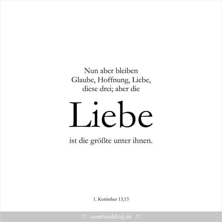 Korinther 13 Hochzeit
 18 besten Trausprüche & Zitate Bilder auf Pinterest