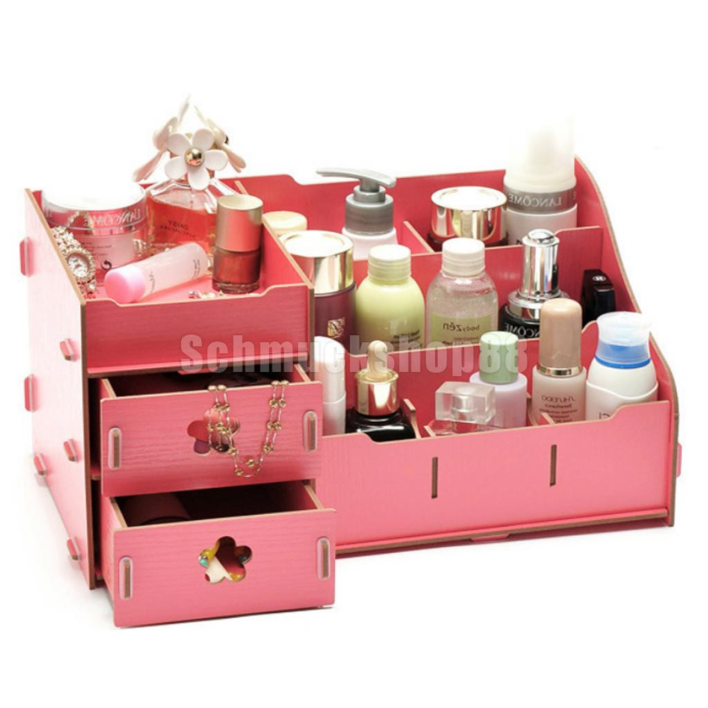 Kosmetik Aufbewahrung Diy
 DIY Make up Organizer Holz sortierkasten Storage Box