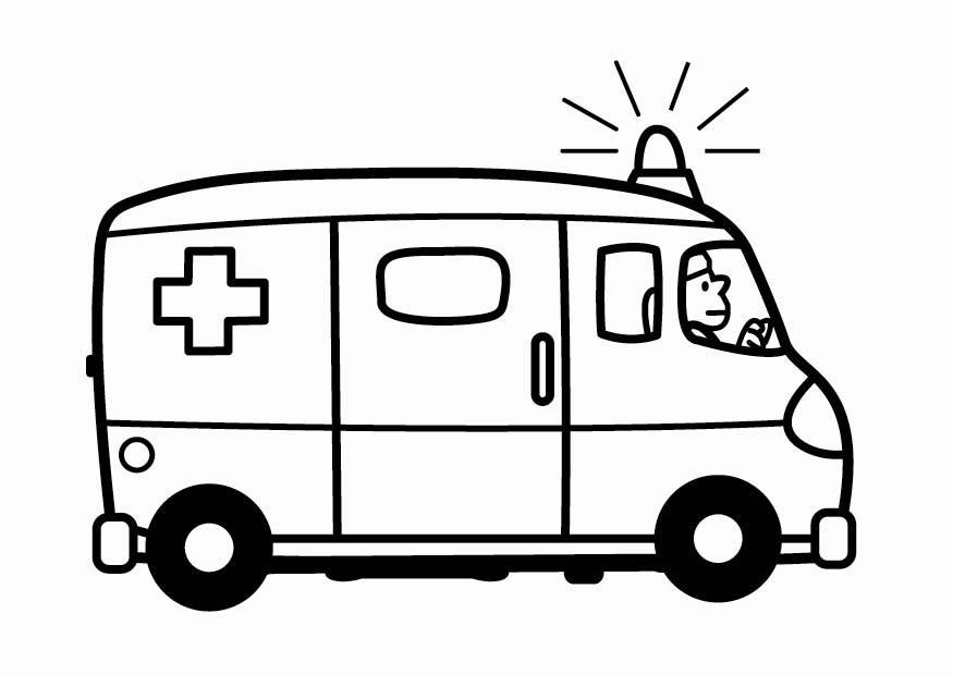 Krankenwagen Ausmalbilder
 Malvorlage Krankenwagen