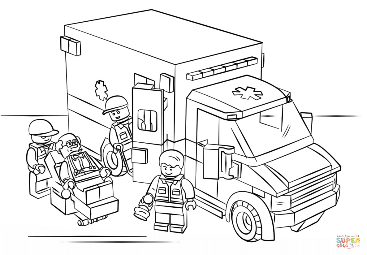 Krankenwagen Ausmalbilder
 Ausmalbild Lego Krankenwagen