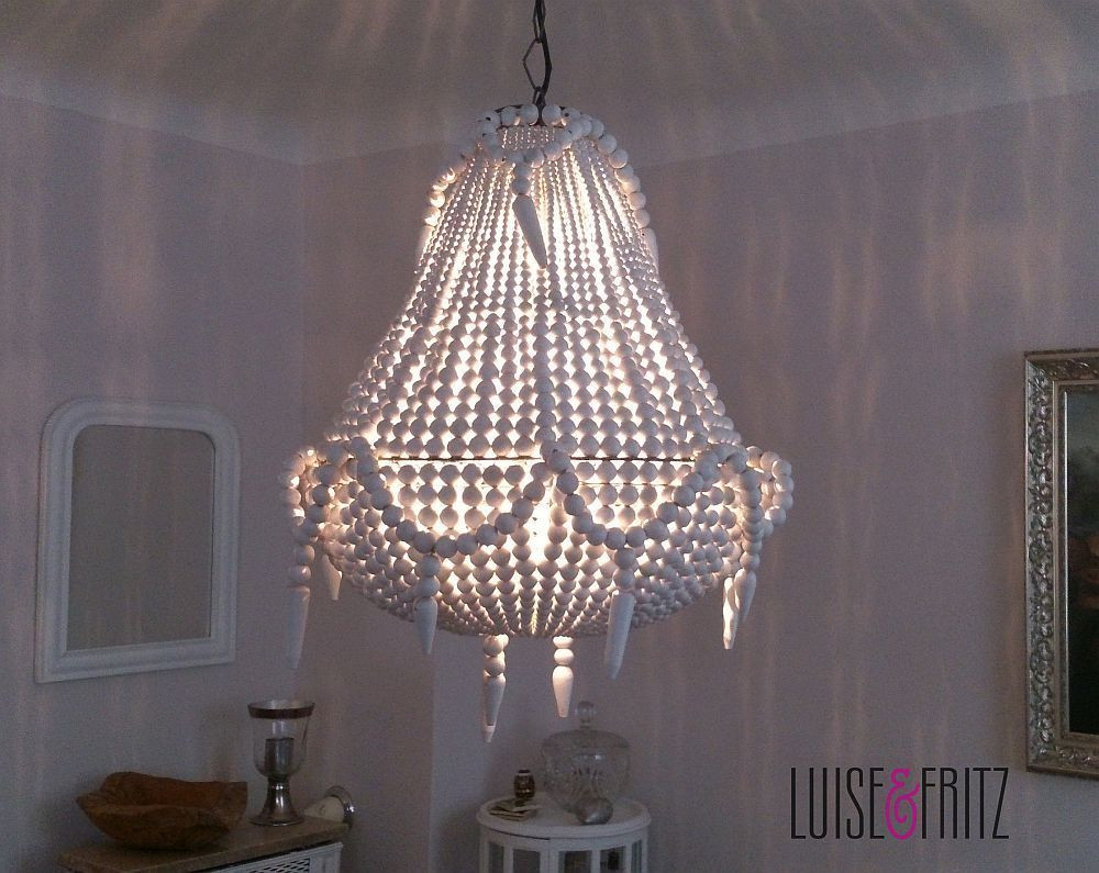 Kronleuchter Weiß
 Nordal Kronleuchter CHANDELIER shabby weiß aus