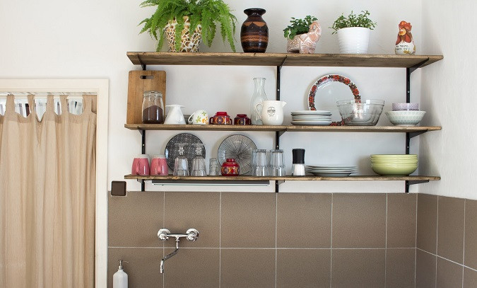 Küche Diy
 DIY Küche mit offenen Regalen Green Bird DIY Mode