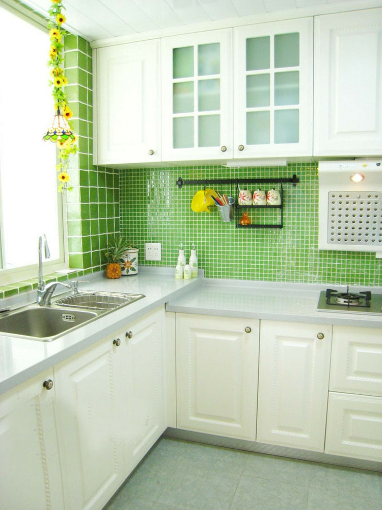 Küche Fliesen
 Wandgestaltung der Küche mit Fliesen Tapete & Wandfarbe