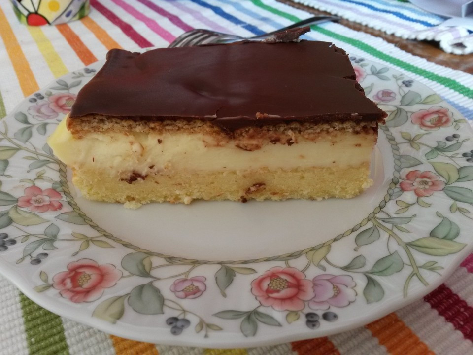 Kuchen Mit Pudding
 Schoko Pudding Kuchen vom Blech von Schiko1804