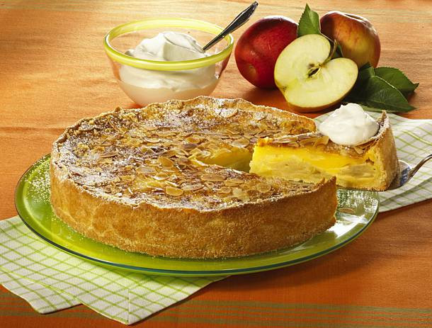 Kuchen Mit Pudding
 Apfel Pudding Kuchen Rezept