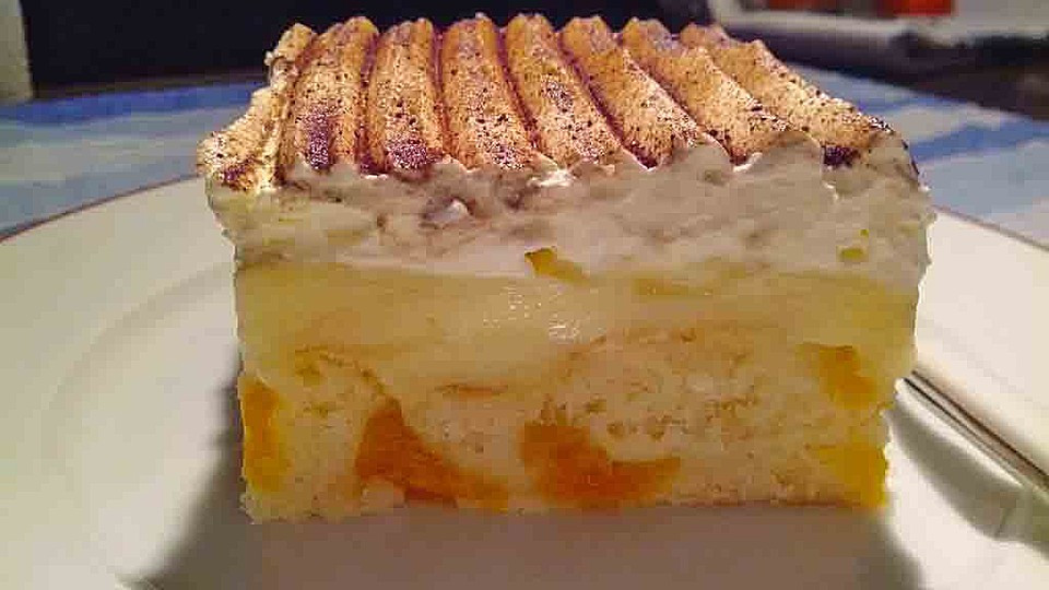 Kuchen Mit Pudding
 Fanta Schmand Kuchen mit Pudding und Mandarinchen von