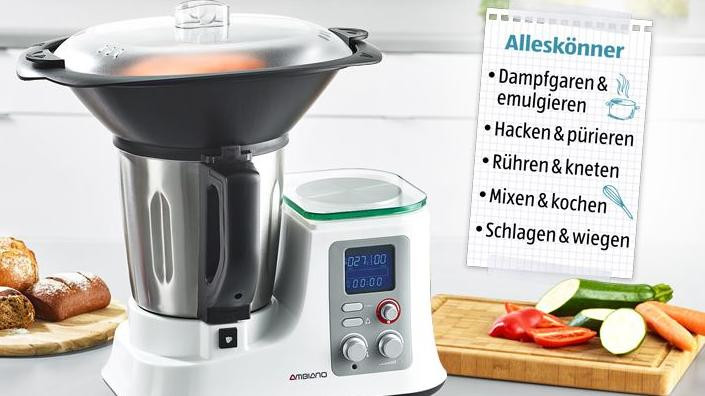 Küchenmaschine Aldi
 Aldi Thermomix Klon Ambiano Küchenmaschine mit