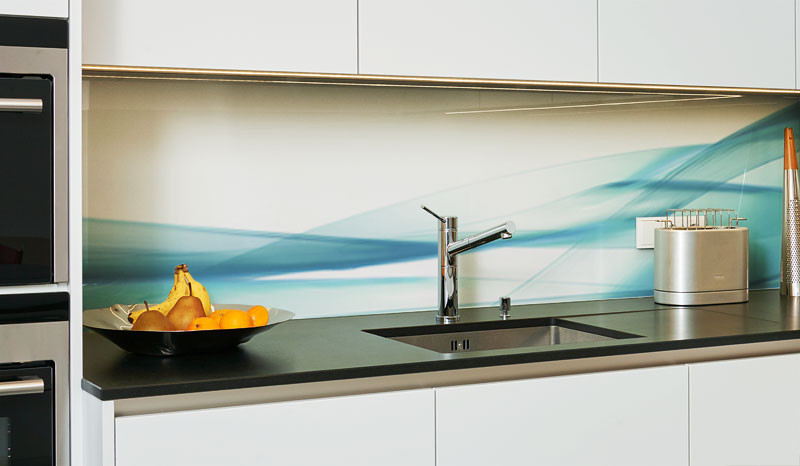 Küchenrückwand Diy
 Küchenrückwand aus Glas Küchenrückwände Glas DIY Glas