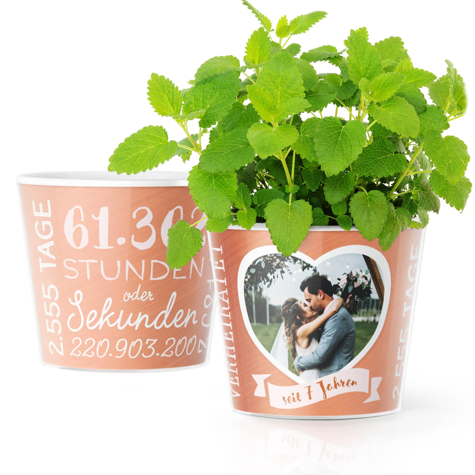 Kupferne Hochzeit
 7 Hochzeitstag Kupferhochzeit – Blumentopf von MyFacepot