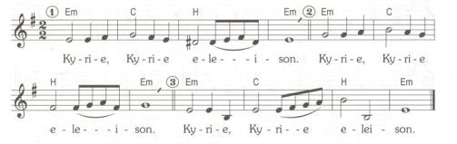 Kyrie Hochzeit
 Moderne Lieder für kirchliche Trauung