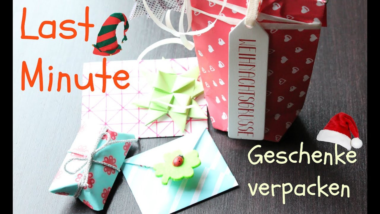 Last Minute Geschenke Diy
 Last Minute Geschenke einpacken ★ DIY Gift Wrap ★ xmas