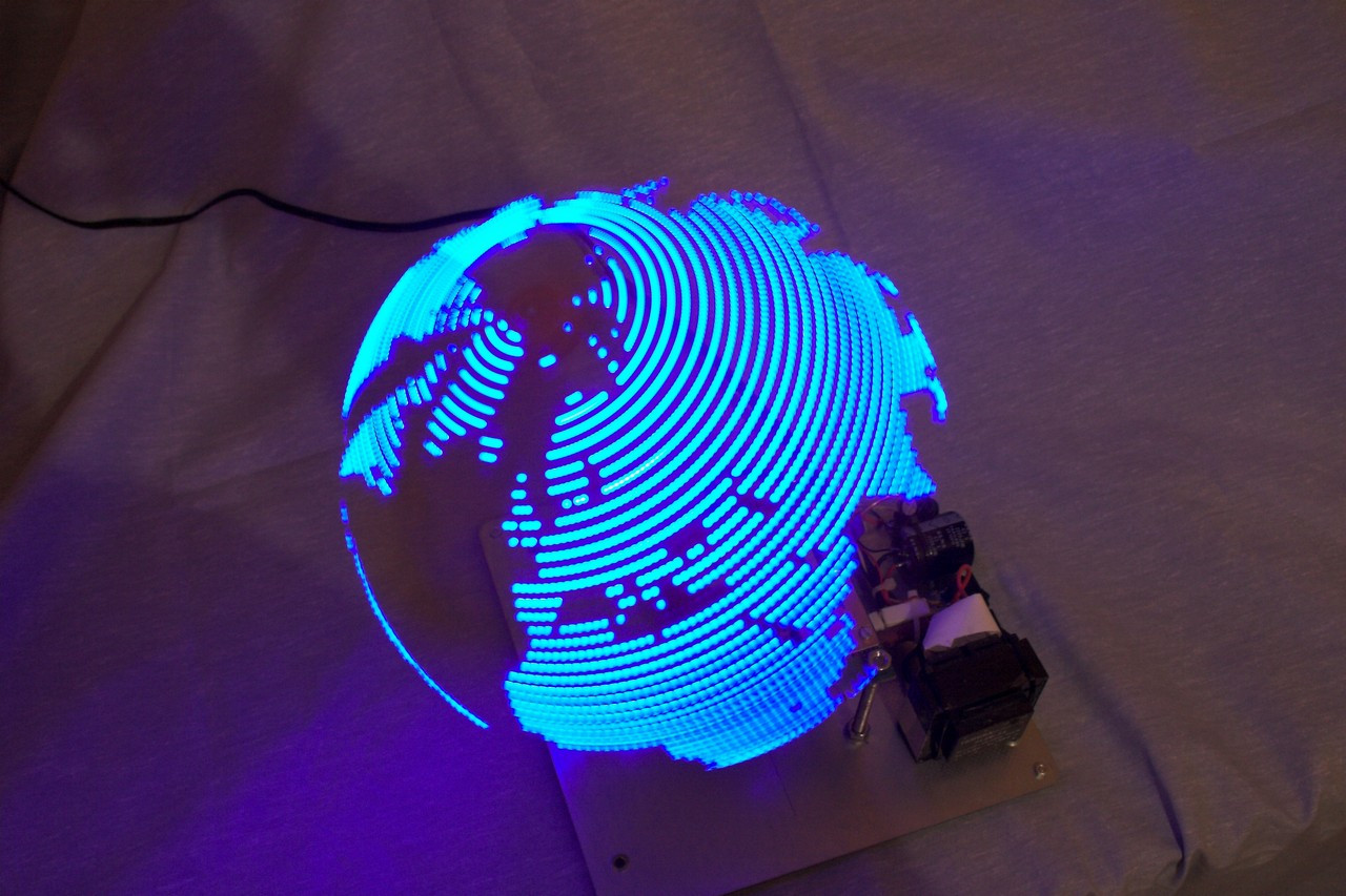 Led Diy
 Rotating LED Globe Hacked Gad s – DIY Tech Blog