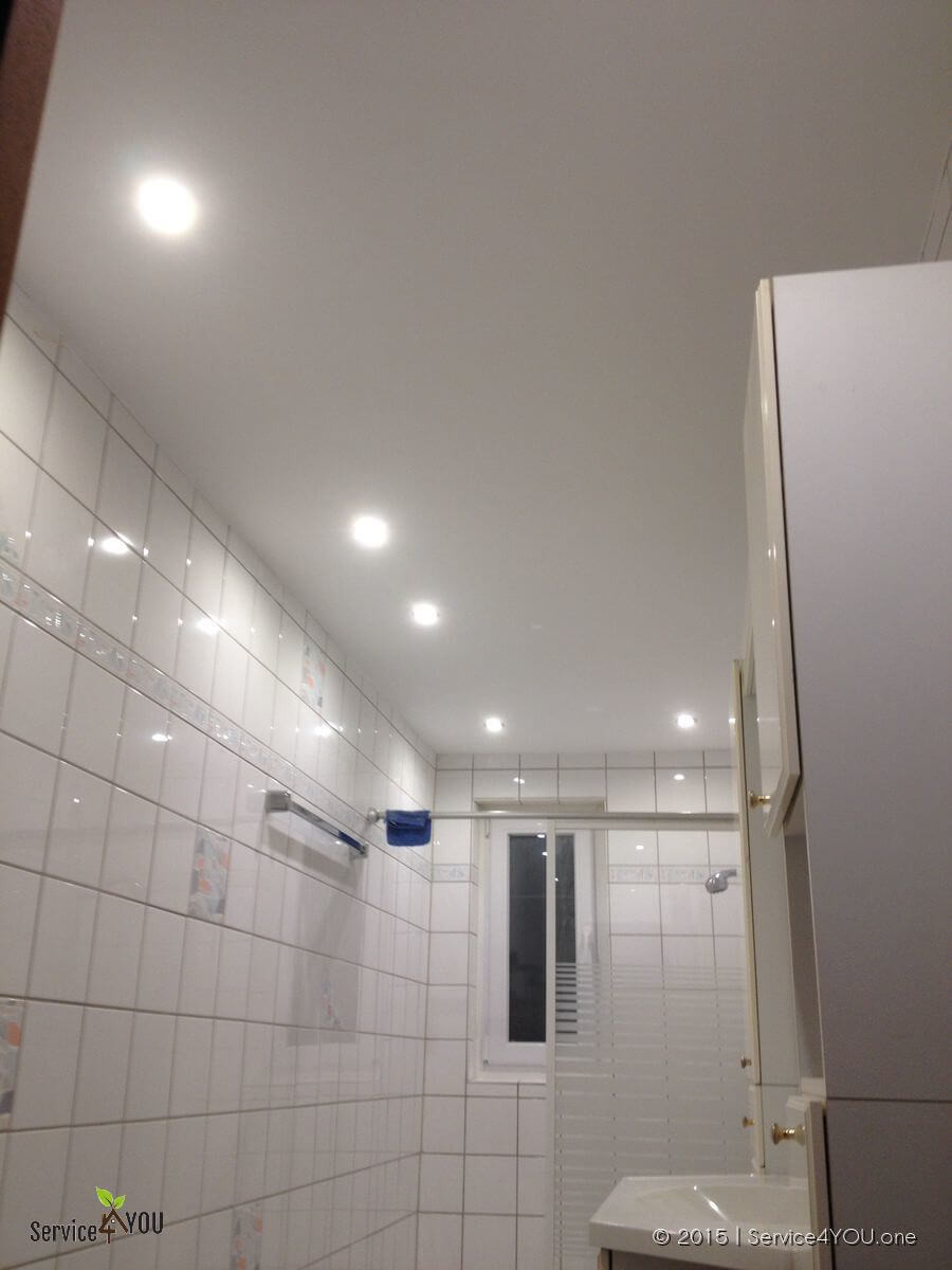 Led Spots Bad
 Badezimmer Deckenverkleidung erneuert incl Unterbau