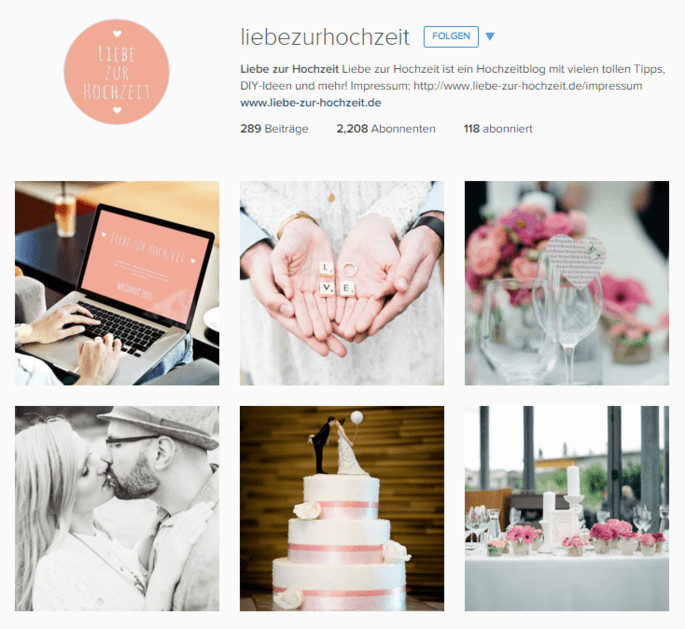 Liebe Zur Hochzeit
 Ecco i migliori profili Instagram del mondo secondo i