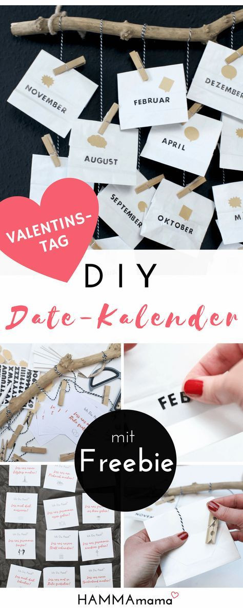 Liebes Geschenke
 DIY zum Valentinstag mit Freebie ° Date Kalender selber