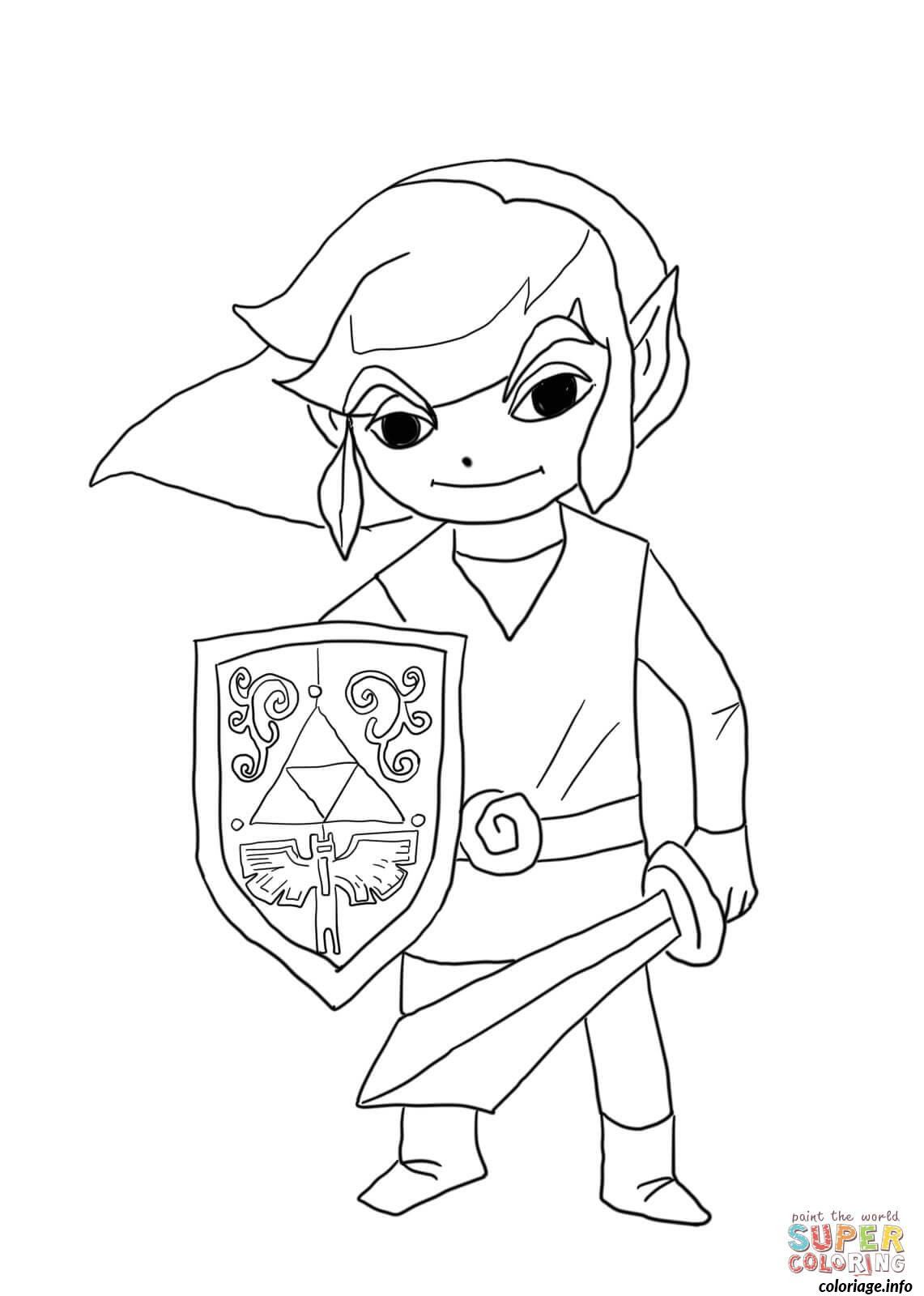 Link Ausmalbilder
 40 dessins de coloriage Zelda à imprimer