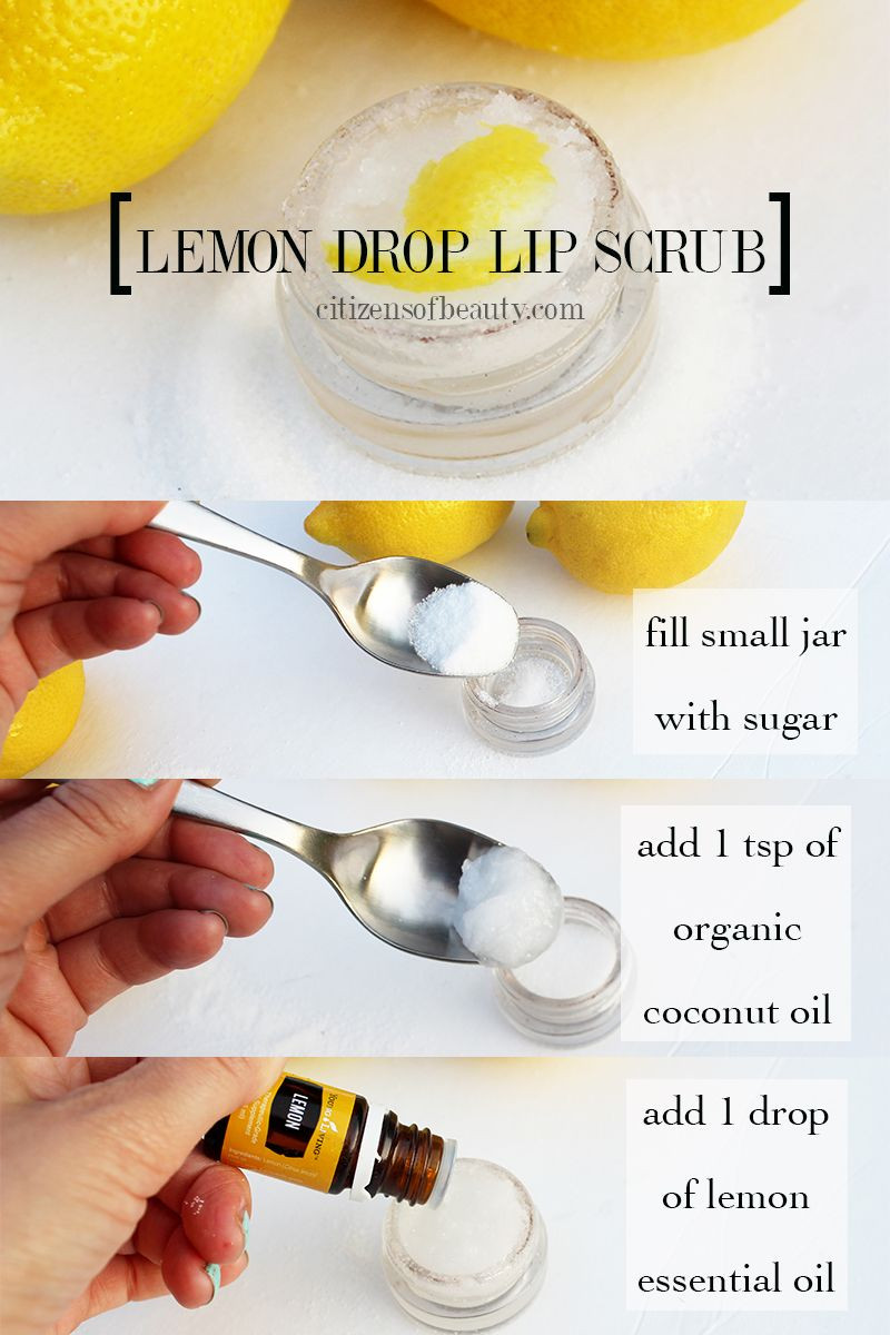 Lip Scrub Diy
 DIY lemon drop lip scrub recipe with coconut oil and