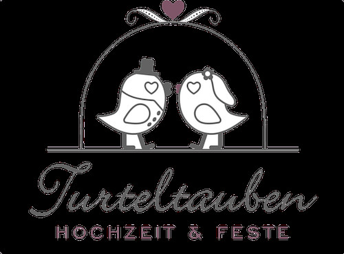 Logo Hochzeit
 Turteltauben Hochzeit & Feste