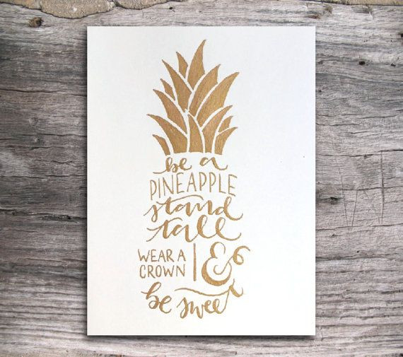 Lovelee Geschenke
 Die besten 25 Gold Ananas Ideen auf Pinterest